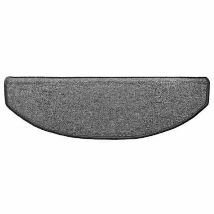 Självhäftande trappmattor 15 pcs Mörkgrå 80 x 24,5 x 3,5 cm