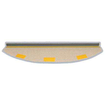Självhäftande trappmattor 15 pcs Ljusgrå 80 x 24,5 x 3,5 cm