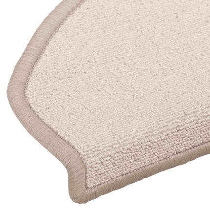 Självhäftande trappmattor 15 pcs Taupe 80 x 24,5 x 3,5 cm