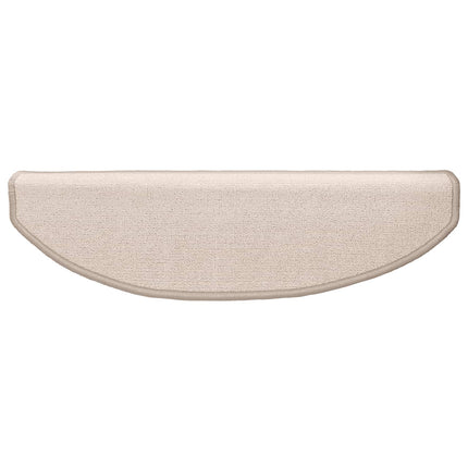 Självhäftande trappmattor 15 pcs Taupe 80 x 24,5 x 3,5 cm