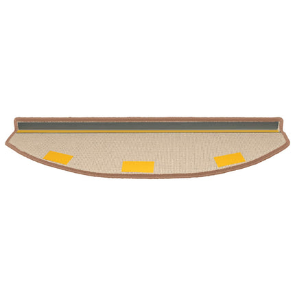 Självhäftande trappmattor 15 st 80 x 24,5 x 3,5 cm Brun