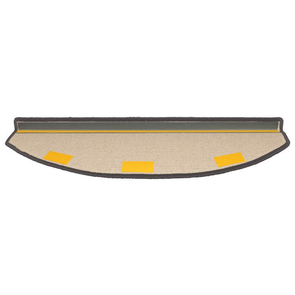 Självhäftande trappmattor 15 pcs Mörkgrå 80 x 24,5 x 3,5 cm