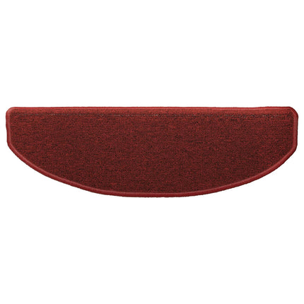 Självhäftande trappmattor Halvcirkelform 15 pcs Bordeaux Röd