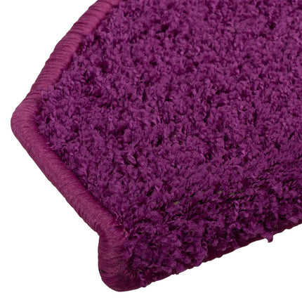 Självhäftande trappmattor 15 pcs Violett 80 x 24,5 x 3,5 cm