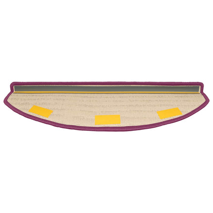 Självhäftande trappmattor 15 pcs Violett 80 x 24,5 x 3,5 cm
