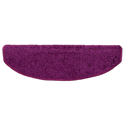 Självhäftande trappmattor 15 pcs Violett 80 x 24,5 x 3,5 cm