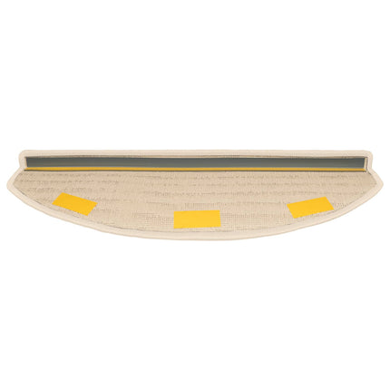 Självhäftande trappmattor 15 pcs Vit 80 x 24,5 x 3,5 cm