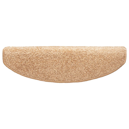 Självhäftande trappmattor 15 st 80 x 24,5 x 3,5 cm Guld