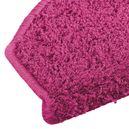 Självhäftande trappmattor 15 pcs Rosa 80 x 24,5 x 3,5 cm