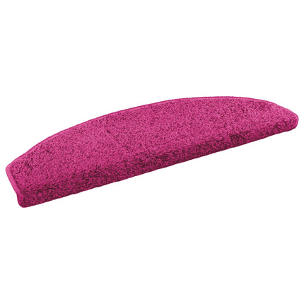 Självhäftande trappmattor 15 pcs Rosa 80 x 24,5 x 3,5 cm