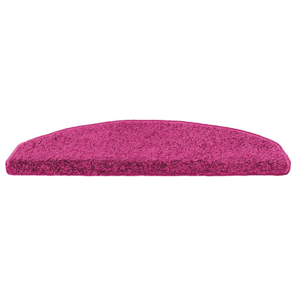 Självhäftande trappmattor 15 pcs Rosa 80 x 24,5 x 3,5 cm