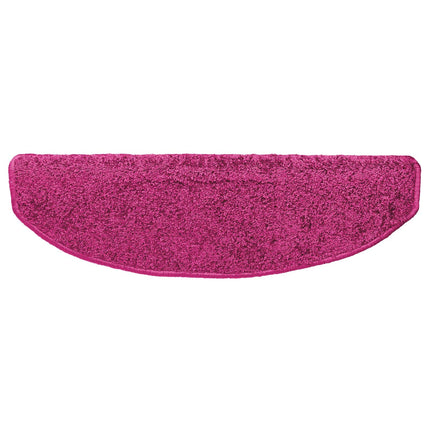 Självhäftande trappmattor 15 st 80 x 24,5 x 3,5 cm Rosa