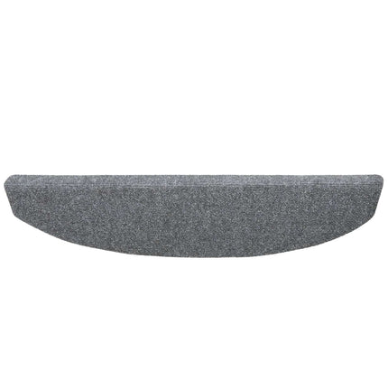 Självhäftande trappmattor 15 pcs Ljusgrå 80 x 24,5 x 3,5 cm