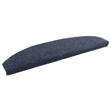 Självhäftande trappmattor 15 pcs Blå 80 x 24,5 x 3,5 cm