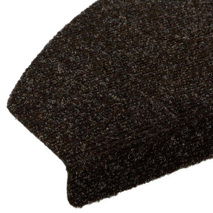 Självhäftande trappmattor 15 pcs Mörkbrun 80 x 24,5 x 3,5 cm
