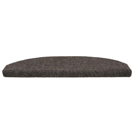 Självhäftande trappmattor 15 pcs Antracit 80 x 24,5 x 3,5 cm