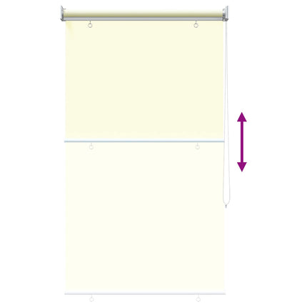 Utomhus Rullgardin UV-skydd Gräddvit 65 x 140 cm (B x H)