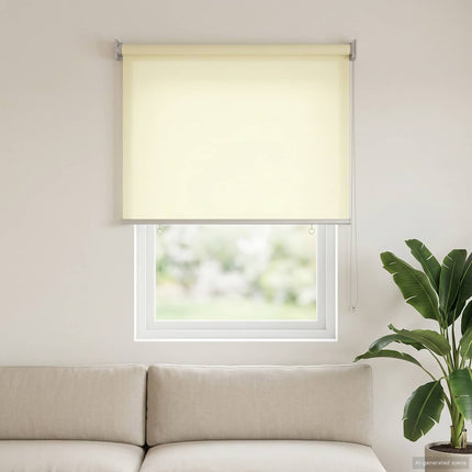 Utomhus Rullgardin UV-skydd Gräddvit 85 x 140 cm (B x H)