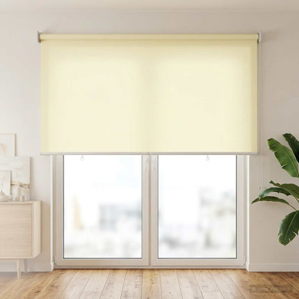 Utomhus Rullgardin UV-skydd Gräddvit 145 x 230 cm (B x H)