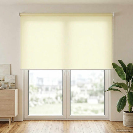Utomhus Rullgardin UV-skydd Gräddvit 165 x 230 cm (B x H)