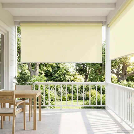 Utomhus Rullgardin UV-skydd Gräddvit 185 x 230 cm (B x H)