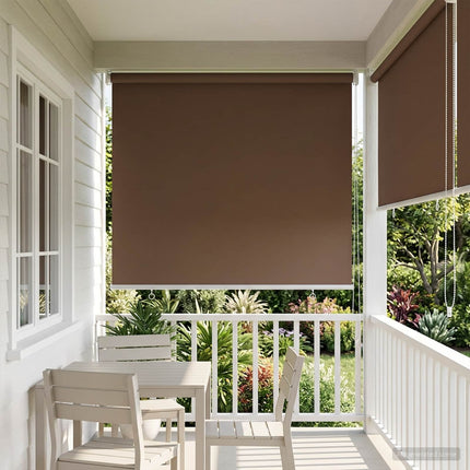Utomhus Rullgardin UV-skydd Taupe 105 x 140 cm (B x H)