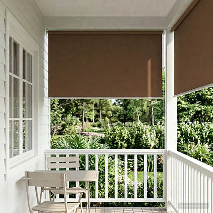 Utomhus Rullgardin UV-skydd Taupe 125 x 140 cm (B x H)