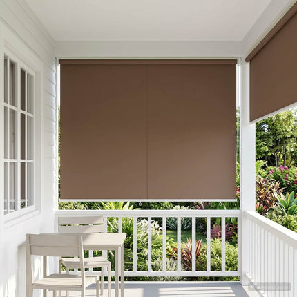 Utomhus Rullgardin UV-skydd Taupe 165 x 140 cm (B x H)