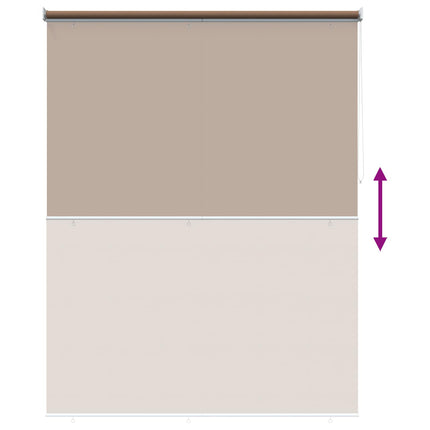 Utomhus Rullgardin UV-skydd Taupe 165 x 140 cm (B x H)