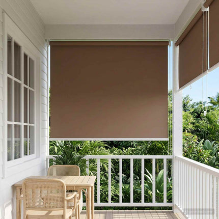 Utomhus Rullgardin UV-skydd Taupe 65 x 230 cm (B x H) Polyester