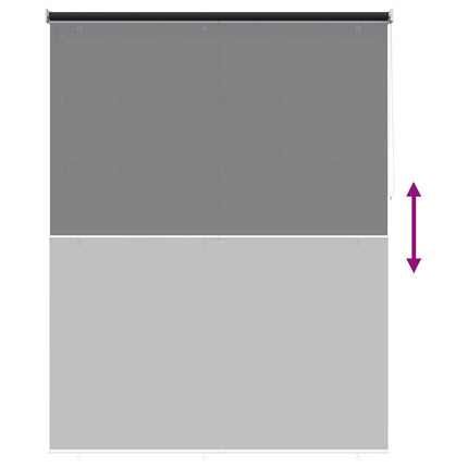 Utomhus Rullgardin UV-skydd Antracit 185 x 230 cm (B x H)