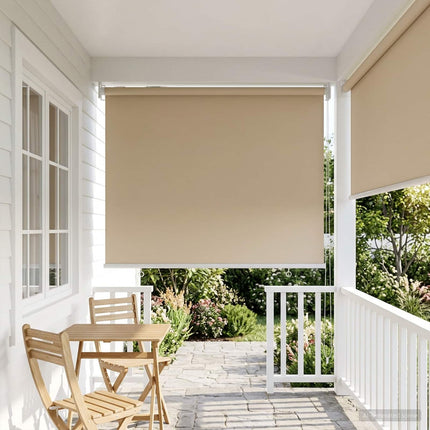 Utomhus Rullgardin UV-skydd Beige 65 x 140 cm (B x H) Polyester