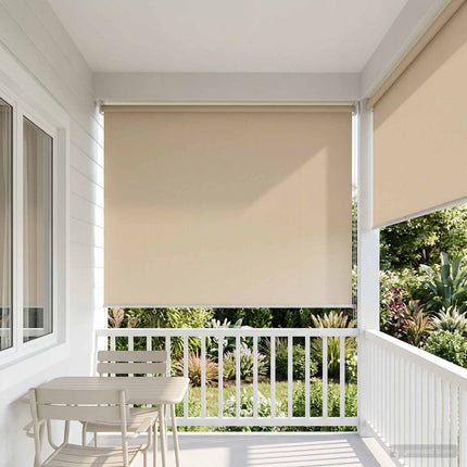 Utomhus Rullgardin UV-skydd Beige 105 x 230 cm (B x H)