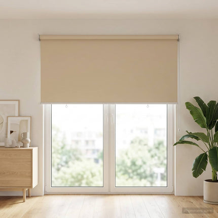 Utomhus Rullgardin UV-skydd Beige 105 x 230 cm (B x H)