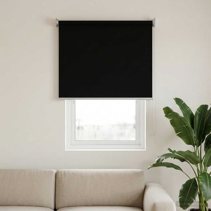 Utomhus Rullgardin UV-skydd Svart 85 x 140 cm (B x H) Polyester