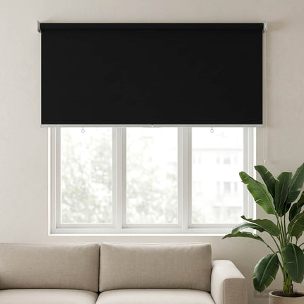 Utomhus Rullgardin UV-skydd Svart 125 x 140 cm (B x H)