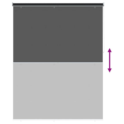 Utomhus Rullgardin UV-skydd Svart 165 x 140 cm (B x H)