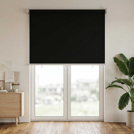 Utomhus Rullgardin UV-skydd Svart 85 x 230 cm (B x H) Polyester