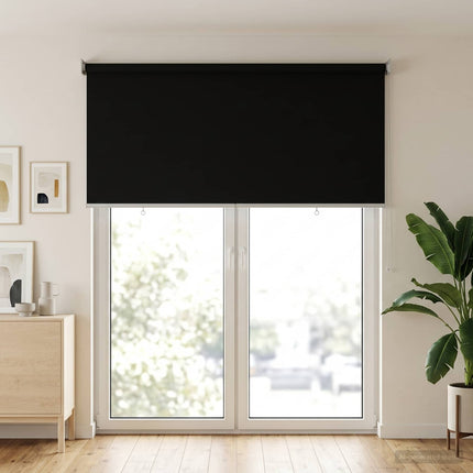 Utomhus Rullgardin UV-skydd Svart 145 x 230 cm (B x H)
