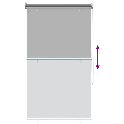 Utomhus Rullgardin UV-skydd Ljusgrå 65 x 140 cm (B x H)