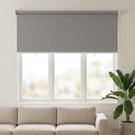 Utomhus Rullgardin UV-skydd Ljusgrå 125 x 140 cm (B x H)
