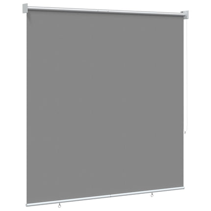 Utomhus Rullgardin UV-skydd Ljusgrå 125 x 140 cm (B x H)