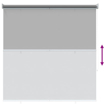 Utomhus Rullgardin UV-skydd Ljusgrå 125 x 140 cm (B x H)