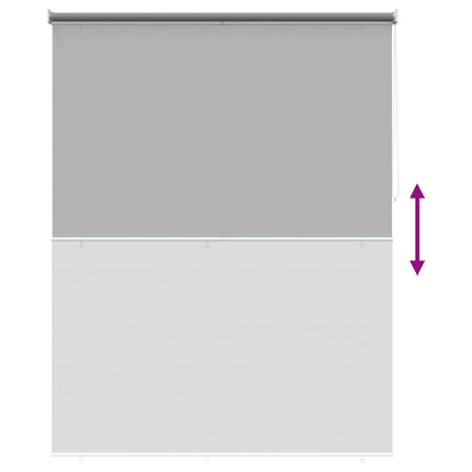 Utomhus Rullgardin UV-skydd Ljusgrå 165 x 140 cm (B x H)