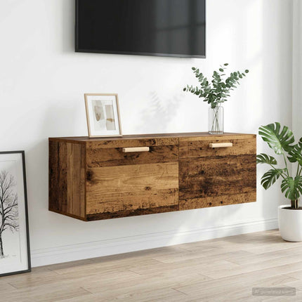 Väggskåp Gammalt trä 100 x 36,5 x 35 cm Konstruerat trä