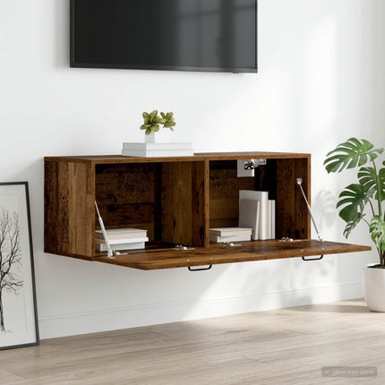 Väggskåp Gammalt trä 100 x 36,5 x 35 cm Konstruerat trä