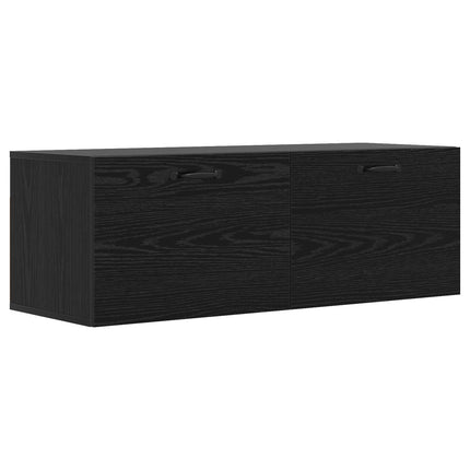Väggskåp Svart ek 100 x 36,5 x 35 cm Konstruerat trä