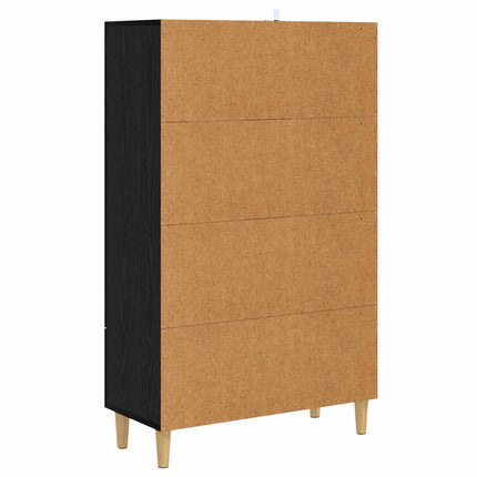 Skåp Svart ek 70 x 31 x 115 cm Konstruerat trä
