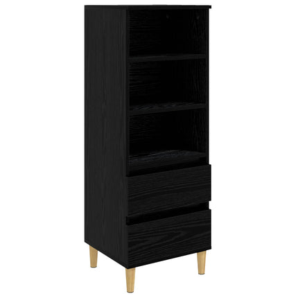 Skåp Svart ek 40 x 36 x 110 cm Konstruerat trä