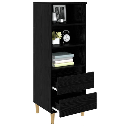 Skåp Svart ek 40 x 36 x 110 cm Konstruerat trä